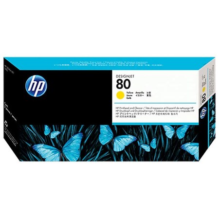 Hp HP 80, C4823A Yellow Printhead/Printhead Cleaner C4823A